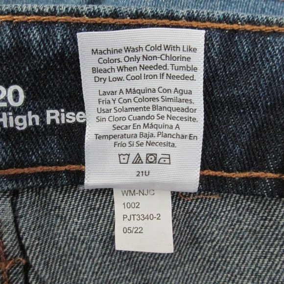 TIME & TRU WOMEN'S SIZE 18 CAPRIS JEANS GREY ACID WASHED DENIM HIGH RISE CROPPED - Picture 11 of 12